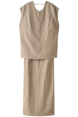 CLANE(クラネ)｜LAYERED BACK OPEN ONE PIECE/ワンピース/BEIGE の通販 