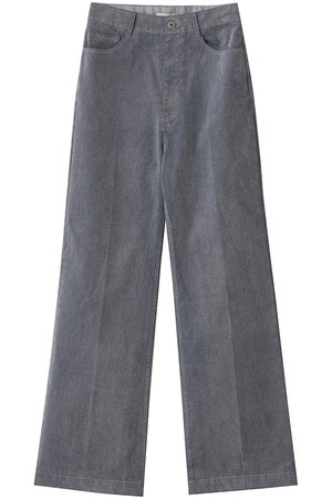 CLANE(クラネ)｜FLOCKY CENTER PRESS PANTS/GRAY の通販｜ELLESHOP