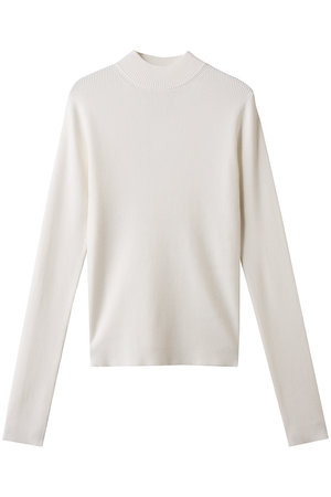 【新品】HRU・HIGH NECK RIB TOPS（OFFWHITE） CLANE(クラネ)｜H/N RIB KNIT TOPS/WHITE の通販｜ELLESHOP・(エル