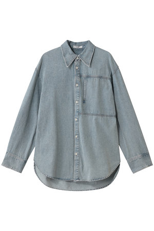 クラネ　デニムシャツ CLANE(クラネ)｜COMPACT DENIM SHIRTS/ICE BLUE の通販｜ELLESHOP