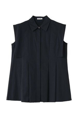 新作★クラネ　シャツ　Clane PLEAT LAYER N/S SHIRT CLANE（クラネ） 正規商品 シャツ トップス ニュアンス ショルダー