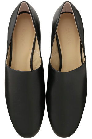 CLANE(クラネ)｜SIDE CUT STACKED FLAT SHOES/BLACK の通販｜ELLESHOP