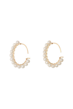 NATURALI JEWELRY(ナチュラリ ジュエリ)｜オーバルパール 巻きフープ 