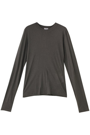 INSCRIRE(アンスクリア)｜コットン カシミヤ No. Tシャツ/グレー の