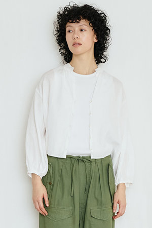 TICCA / ティッカ | リネン ワンポイントロゴ オーバー シャツ ブラウス | F | ベージュ | レディース TICCA（ティッカ）の「TICCA / コットン スクエア ビッグシャツ