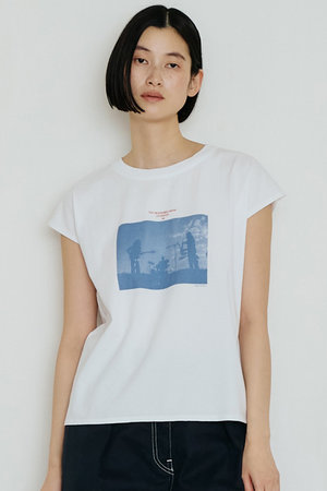 TICCA(ティッカ)｜Radio velvetフレンチTシャツ/ホワイト の通販
