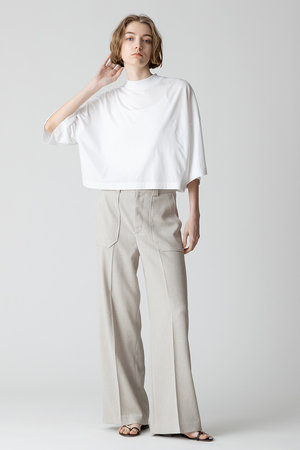 allureville(アルアバイル)｜アサチョウカルゼワイドパンツ/ベージュ