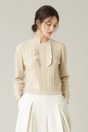 allureville(アルアバイル)｜【Loulou Willoughby】フロントフリルラメ