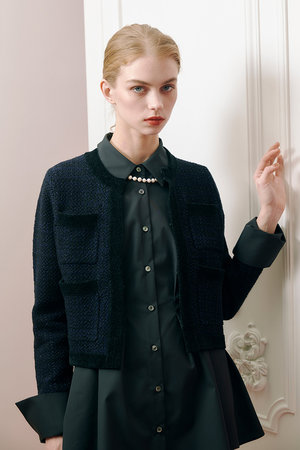 allureville(アルアバイル)｜【Loulou Willoughby】ツィードニット