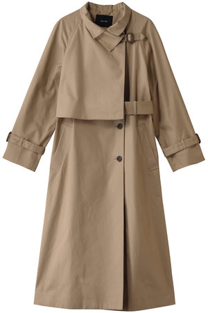 allureville(アルアバイル)｜オーバーラップスタンドコート B/ベージュ