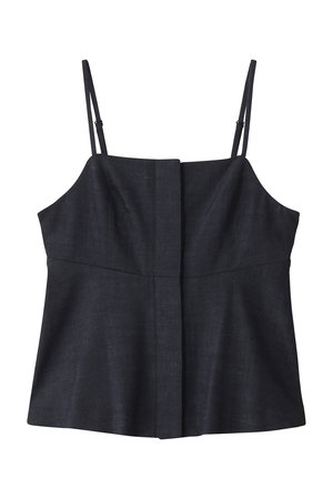 allureville(アルアバイル)｜デニムライクビスチェキャミ A/ネイビー