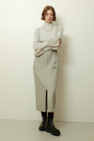 allureville(アルアバイル)｜メランジピンヘッドサススカート/オフ