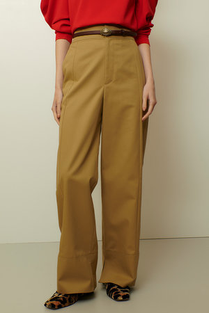 allureville(アルアバイル)｜ミリタリーツイルハイウエストパンツ