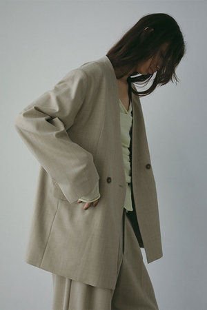 ETRE TOKYO(エトレトウキョウ)｜サイロスパンノーカラーダブル