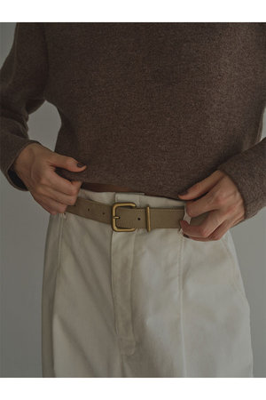 ETRE TOKYO(エトレトウキョウ)｜ヌバックレザースクエアバックルベルト