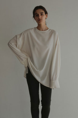 ETRE TOKYO(エトレトウキョウ)｜クルーネックオーバーサイズプル