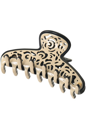 アレクサンドルドゥパリ ヘアクリップ M ベージュ ブラック item323114411101-1-2.jpg