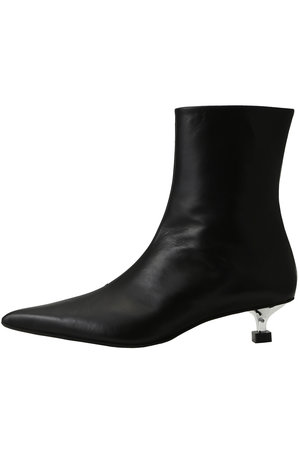 ph7+(ピアッカセッテ)｜ポインテッドトウショートブーツ/ブラック の