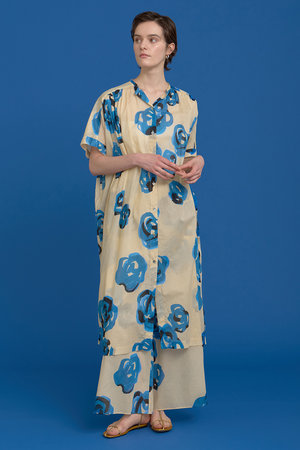 ハウスオブロータスホワイト ロングシャツワンピース　house of lotus ハウスオブロータスホワイト ロングシャツワンピース house of