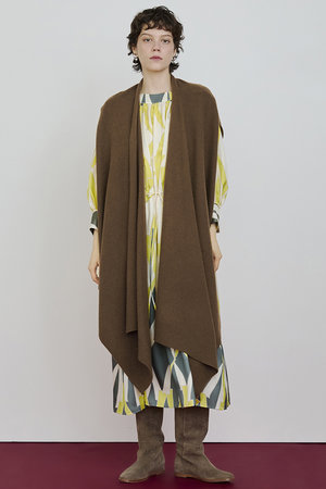 HOUSE OF LOTUS(ハウス オブ ロータス)｜ウールストールジレ/ブラウン