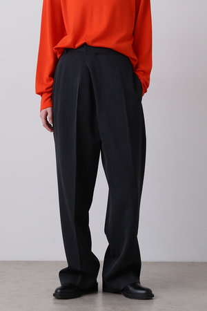 YLEVE(イレーヴ)｜WOOL TRICHOTINE トラウザーズ/チャコール の通販