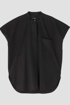 YLEVE(イレーヴ)｜YLEVE / THOMAS MASON NO SLEEVE SHIRT/ブラック の