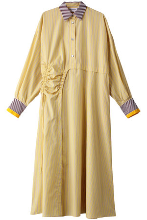 Combi Stripe フレアSH DRS/ドレス・ワンピース