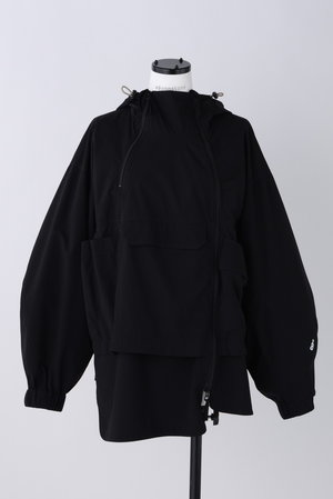 nagonstans(ナゴンスタンス)｜2.5レイヤータフタ W zip pk JK/ジャケット/Black  の通販｜ELLESHOP・(エル・ショップ)