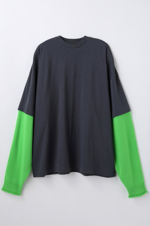 nagonstans(ナゴンスタンス)｜T/Cソフト天竺 Layered Knit ロンT