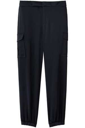 M・fil(エムフィル)｜ヴィンテージサテン カーゴパンツ/ネイビー の