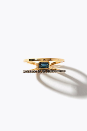 アルティーダウード ロンドンブルートパーズ パヴェダイヤモンド リング 11号 elafonisi] ロンドンブルートパーズ パヴェダイヤモンド リング