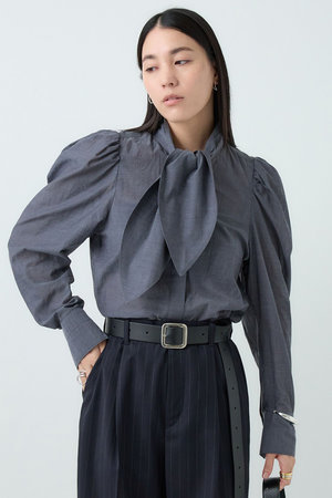 chaos カオス　エラルドブラウス Chaos(カオス)｜ガールスカウトブラウス/チャコール の通販｜ELLESHOP