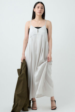 極美品 カオス Chaos バンドカラー ロングシャツワンピース グレー ウール 極美品 カオス Chaos バンドカラー ロングシャツワンピース