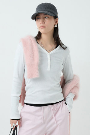 カオス ポートヘンリープルオーバー　ニット Chaos(カオス)｜【WHY NOT NOW】ポートヘンリープルオーバー/ホワイト