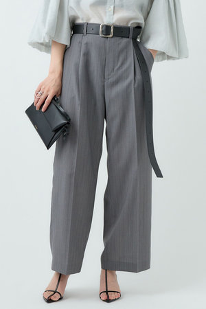 Chaos(カオス)｜パティスストライプパンツ/グレー の通販｜ELLESHOP