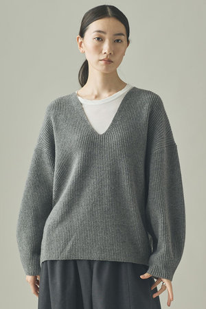 Curensology(カレンソロジー)｜ウールカシミヤUネックニットプル