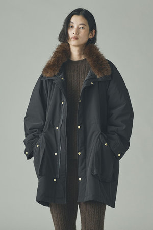 Curensology スウェーディッシュモッズコート Curensology(カレンソロジー)｜〈&RC〉フェイクファーエリツキスウェー