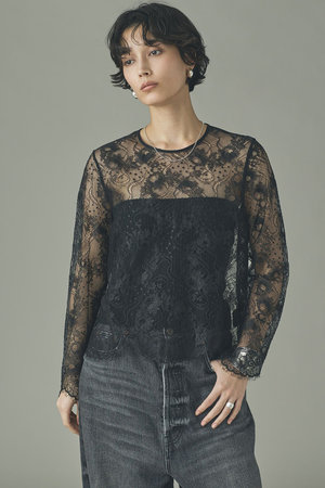 カレンソロジー　Uhr Lace ovr top ウーア　レースブラウス　美品 初めてのカレンソロジー】夏に予約したレースブラウスが届きました | LEE