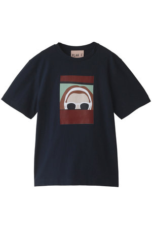 PLAN C イラスト プリント ショートスリーブ Tシャツ カットソー - T