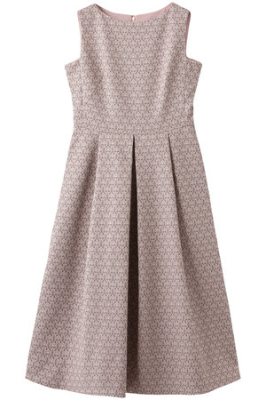 Anayi アナイ ペイズリージャガードフレアワンピース ライトピンク の通販 Elleshop エル ショップ