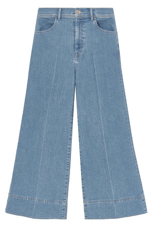 2025SS 美品★ANAYI アナイ ストレッチデニムワイドパンツ 38 ストレッチデニムワイドパンツ （デニムパンツ）｜ANAYI