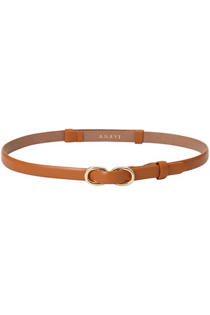 ⭐️美品⭐️ANAYI アナイ　ダブル　バックル　スライド　ベルト　キャメル 楽天市場】ダブルバックルスライドベルト ANAYI アナイ ファッション