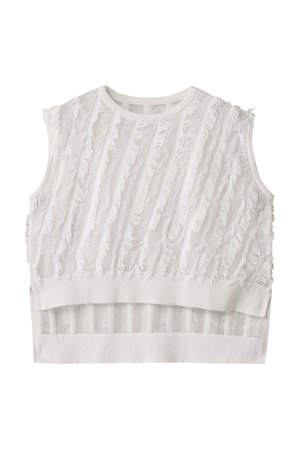 ANAYI 2025 今季　コットンフリンジバイアス プルオーバー ANAYI 2025 今季 コットンフリンジバイアス プルオーバー コットン