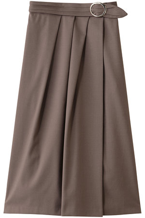 【955】現行品　アナイ　ソフトサキソニーアシメタックスカート　36 モカ ANAYI(アナイ)｜ソフトサキソニーアシメタックスカート/モカ の通販