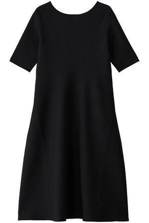 ANAYI(アナイ)｜バックVネックシルエットワンピース/ブラック の通販