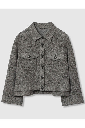 ANAYI(アナイ)｜ハードカラミステンカラーブルゾン/グレー の通販