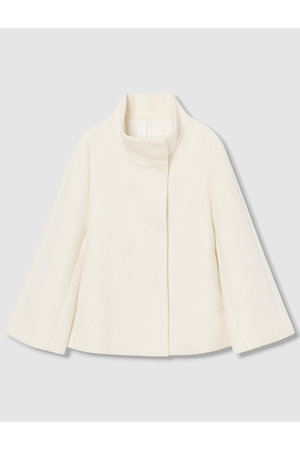 ANAYI(アナイ)｜ウールビーバーショートコート/ホワイト の通販