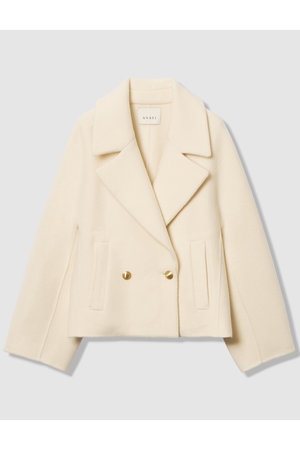 ANAYI(アナイ)｜シャギーリバーショートコート/ホワイト の通販