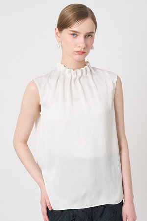 アナイ♡コットンサテンスカラップ袖ブラウス カットソー|トップス|NEW ARRIVAL|ANAYI OFFICIAL ONLINE STORE