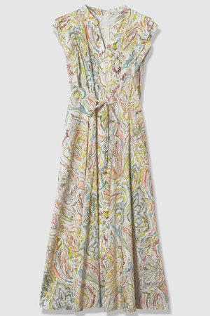 ANAYI(アナイ)｜【予約販売】ペイントペイズリープリントフレア